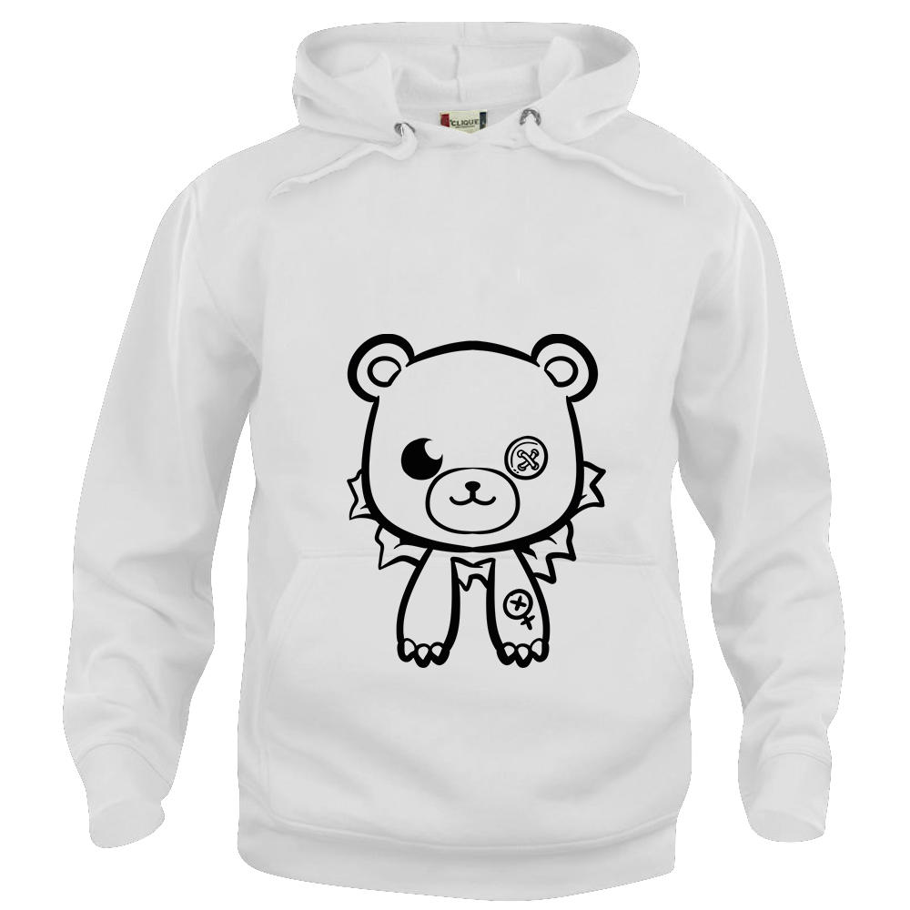 FELPA CAPPUCCIO ORSO SEDERE VUOTO NERO LASABRI Nerdoverdose