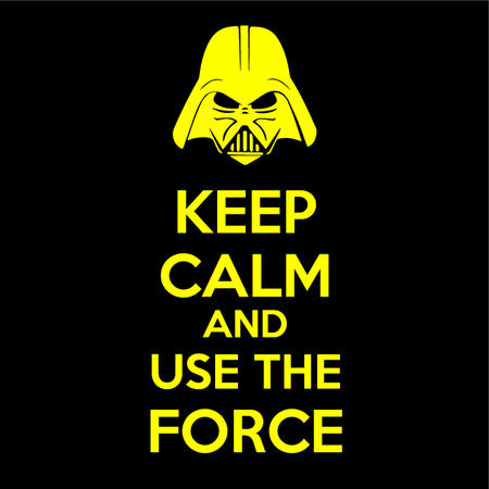 T-SHIRT KEEP CALM AND USE THE FORCE