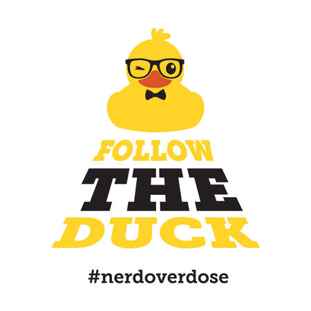 T-SHIRT FOLLOW THE DUCK - NERDOVERDOSE