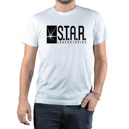 T-SHIRT FANDOM - STAR LABORATORIES - BIANCO