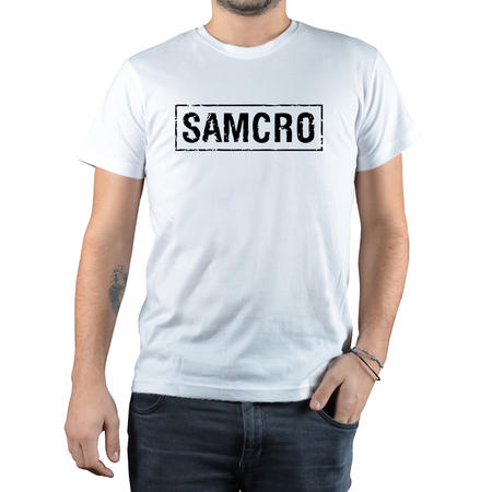 T-SHIRT FANDOM - ANARCHY SAMCRO - BIANCO