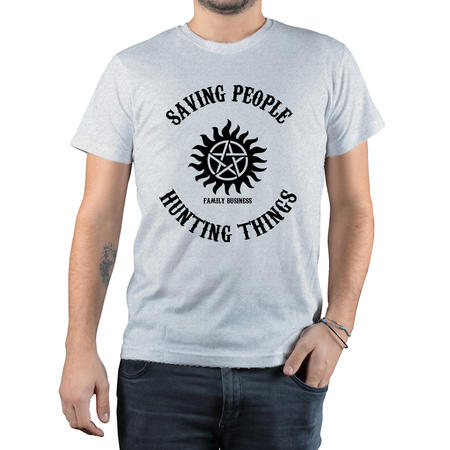 T-SHIRT FANDOM - SUPERNATURAL FAMILY - BIANCO