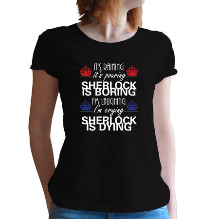 T-SHIRT DONNA FANDOM - SHERLOCK DEAD