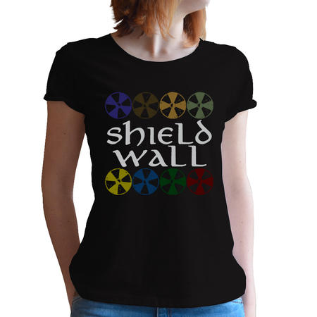 T-SHIRT DONNA FANDOM - VIKINGS SHIELD WALL