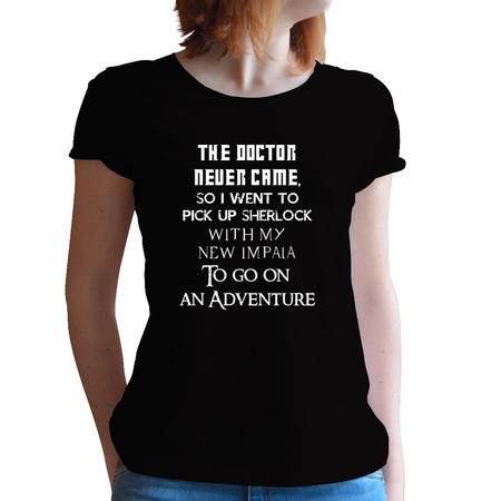 T-SHIRT DONNA FANDOM - THE DOCTOR NEVER CAME