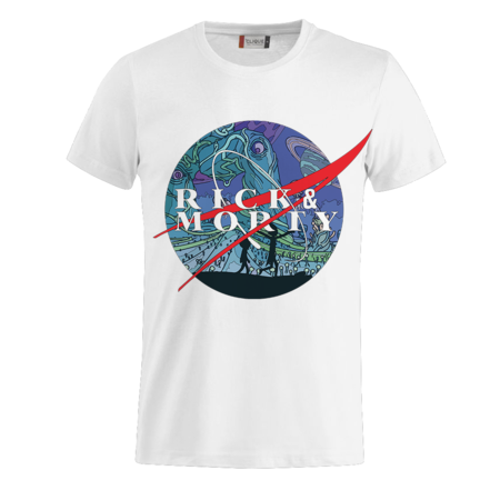 T-SHIRT RICK & MORTY NASA