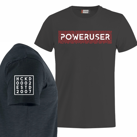 T-SHIRT NERA POWER-USER PHILOSOPHY