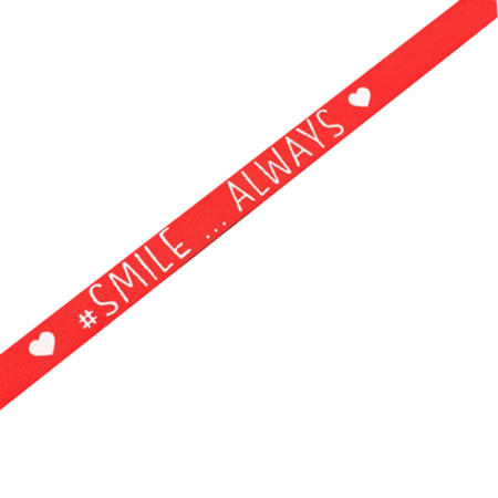 BRACCIALE ROSSO #SMILE ALWAYS - LASABRI