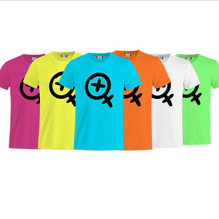 T-SHIRT CARTOON LOGO NERO FLUO - LASABRI