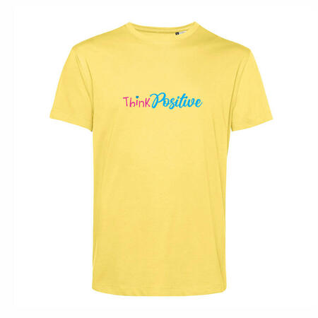 T-SHIRT ARCOBALENO THINK POSITIVE BLUE ADULTO - LASABRI