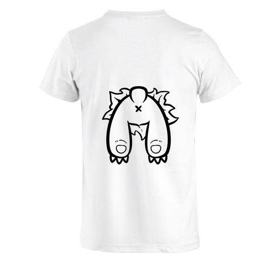 780959 538x538%23 0751 orso sedere vuoto tshirt bianco retro